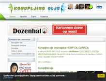 Tablet Screenshot of konopljinoolje.net